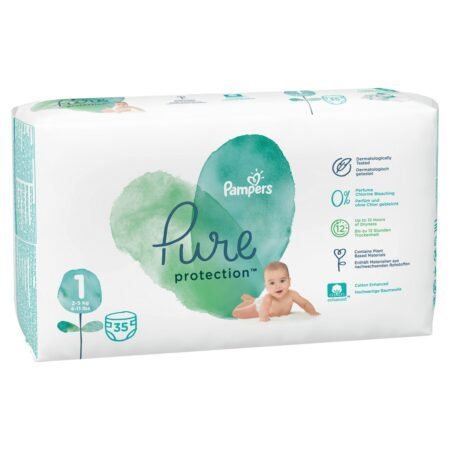 Diapers Pampers Pure Protection 1 (2-5 kg) 35 pcs.