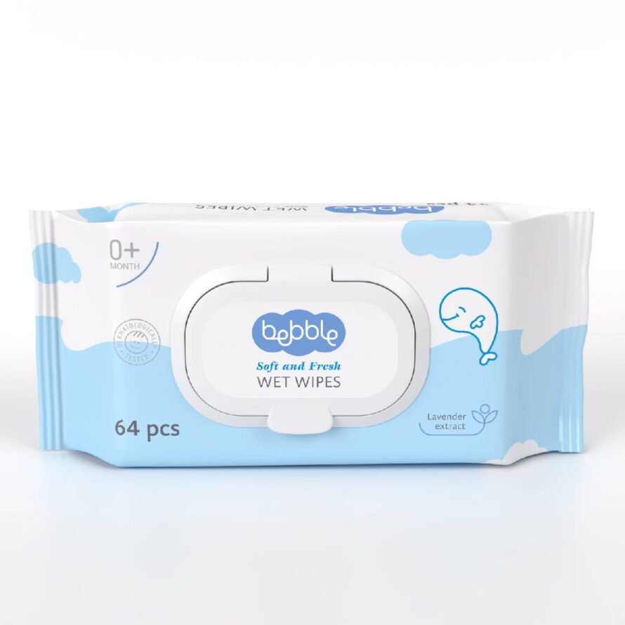 Bebble Wet wipes, 64 pieces