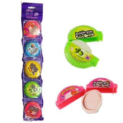 Gunz — Bubble gum rolls 5 flavours 90g (5x18g)