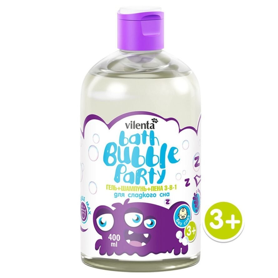 Vilenta Gel-Shampoo-Foam 3-in-1 “For Sweet Sleep” with Lavender, 400 ml (Vilenta, Bath Collection)