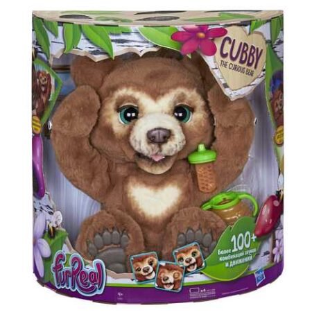Hasbro Furreal Cubby The Curious Bear Игрушка мягкая интерактивная «Медвежонок» серия «FRF»