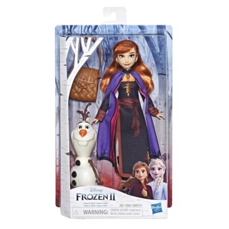 Hasbro Disney Frozen II Storytelling Anna Fashion Doll with Olaf E6661
