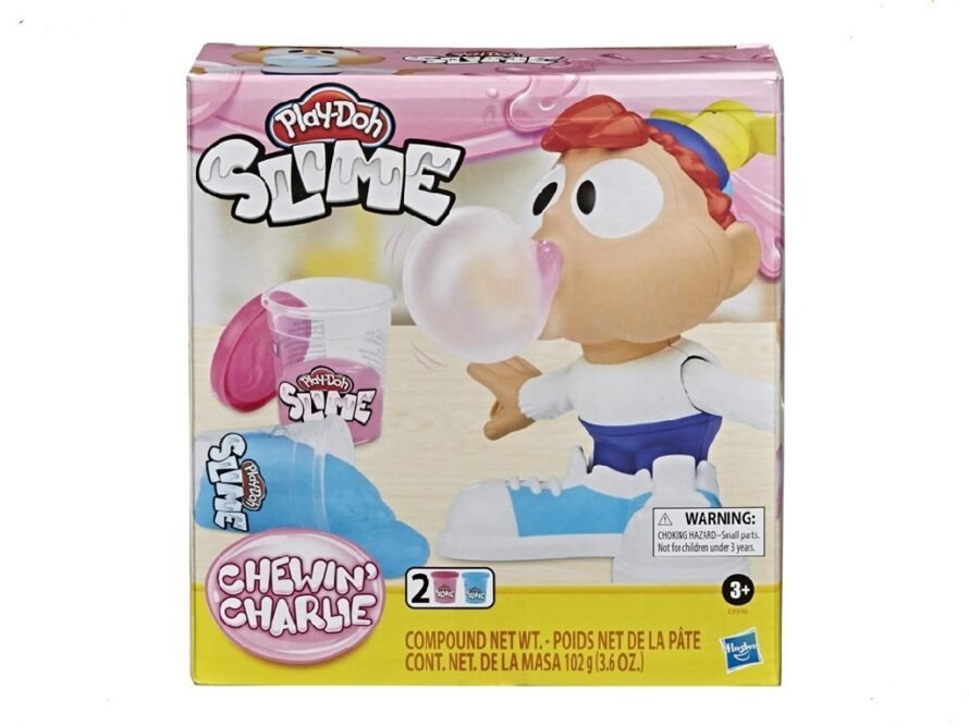 Hasbro Play-Doh Slime Chewin Charlie Slime Bubble Maker