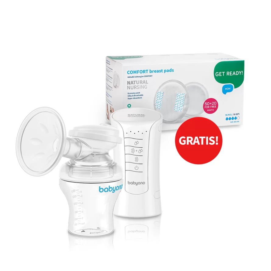 BabyOno 300 NATURAL NURSING Молокоотсос электрический 3 в 1