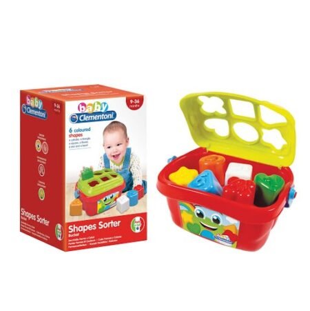 Baby Clementoni – Shapes Sorter Bucket