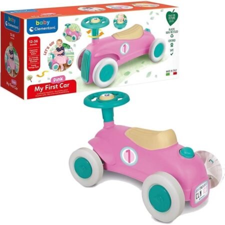 Clementoni Baby My first Ride On Car Pink 17456