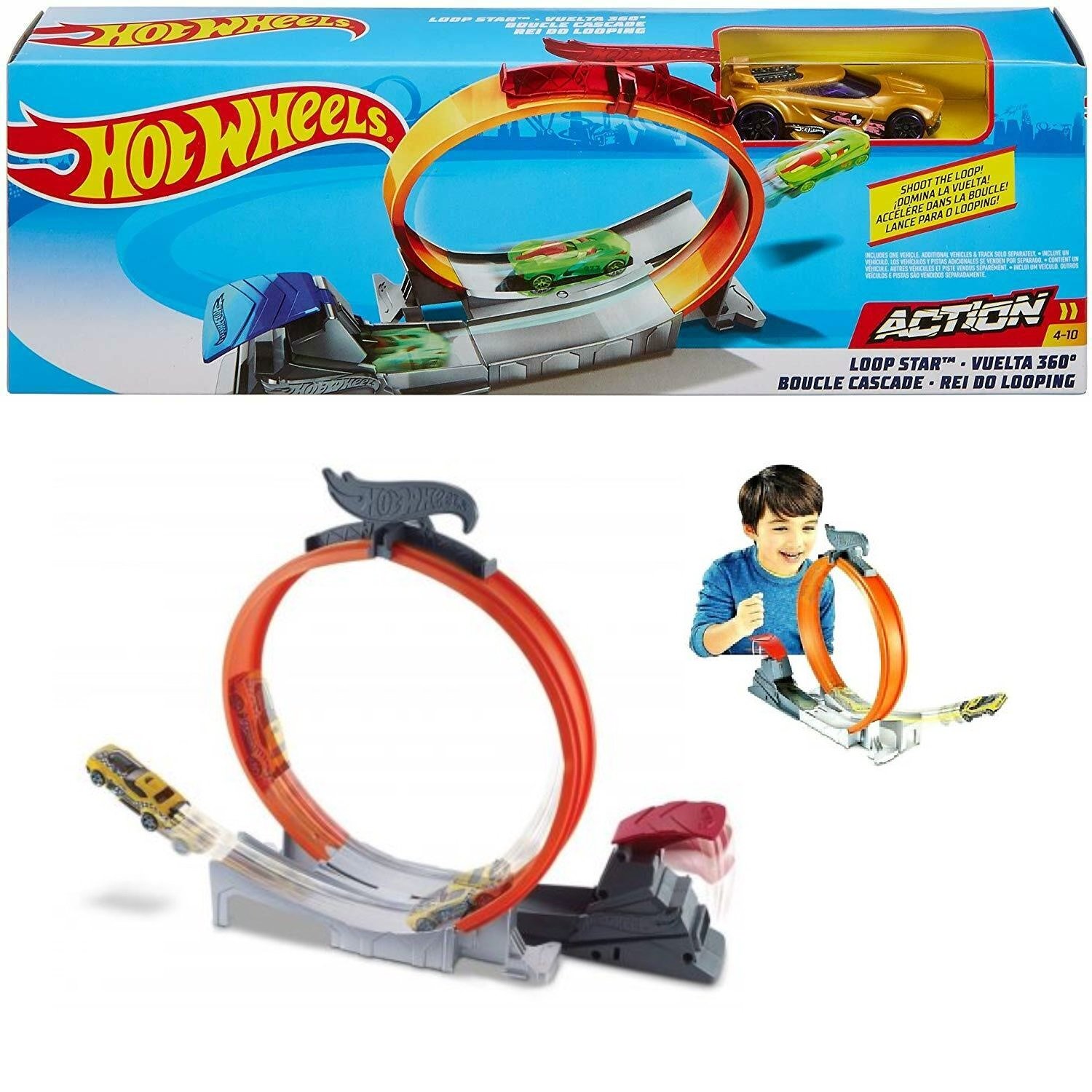 Hot Wheels Action Loop Star Playset