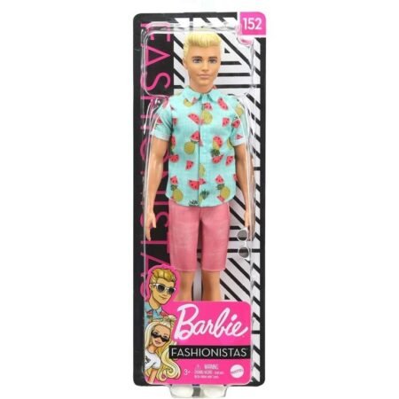 Mattel Barbie Ken Fashionistas Doll With Blouse Tropical Print 152 DWK44 / GHW68