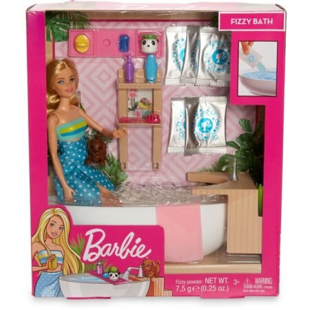 Mattel Игровой набор Кукла Барби и Шипучая ванна