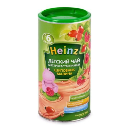 Чай детский Heinz шиповник и малина с 6 месяцев, 200 г