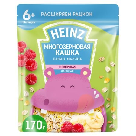 Heinz Каша Лакомая Многозерновая Банан Малина 170 г