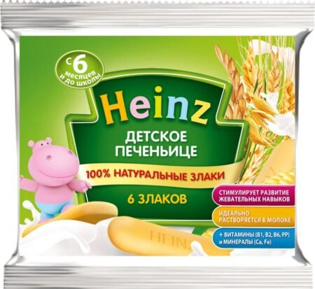 Cookies for children Heinz 6 cereals, from 6 months, 60 g