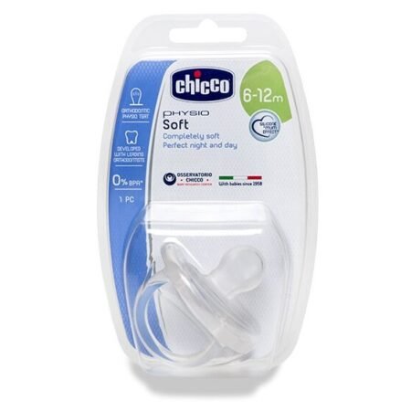 Chicco Physio Soft пустышка силиконовая (6-12 месяцев)