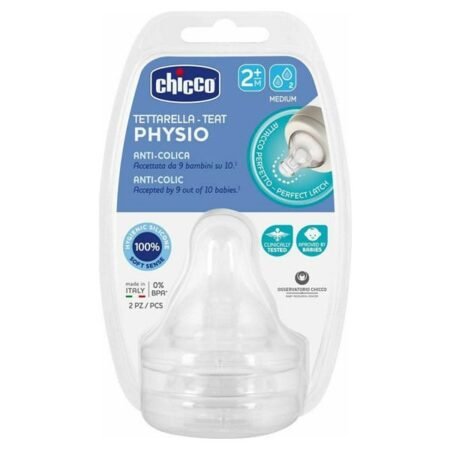 Chicco Physio Teat Anti-Colic соска 2+ месяцев, 2 шт.