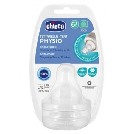 Chicco Physio Teat Anti-Colic соска 6+ месяцев, 2 шт.