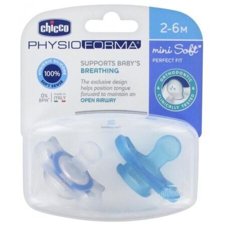Chicco əmzik Physio Mini Soft silikon (2-6 ay)
