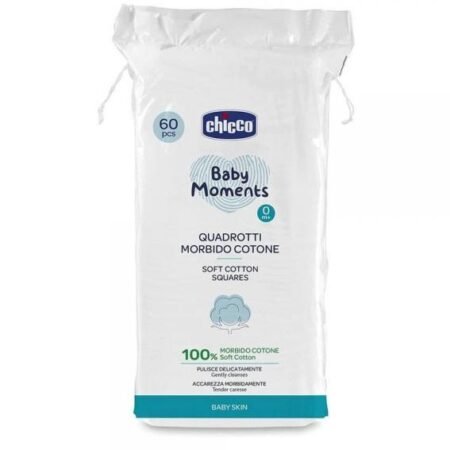 Chicco Baby Moments cotton pads, 60 pcs, 0m +