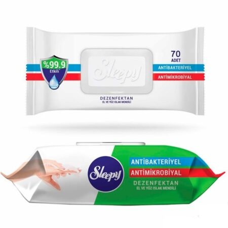 Sleepy Wet Wipes 70pcs Antibacterial Plastic Cover