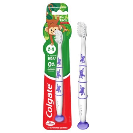 Зубная щетка Colgate для детей 2-9 лет мягкая