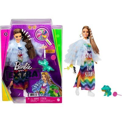 Mattel Barbie Extra Doll — Shine Bright Like the Stars Ruffle Coat
