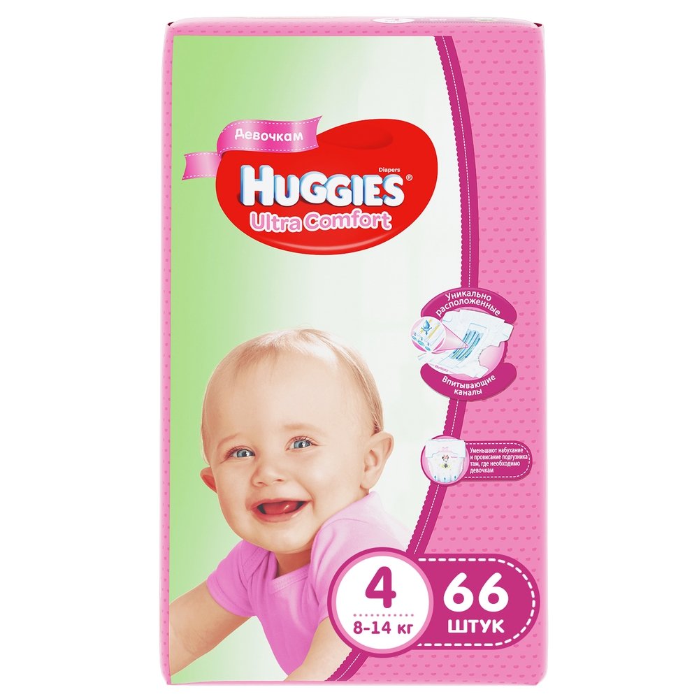 Huggies Ultra Comfort 4 для Девочек - pandababy