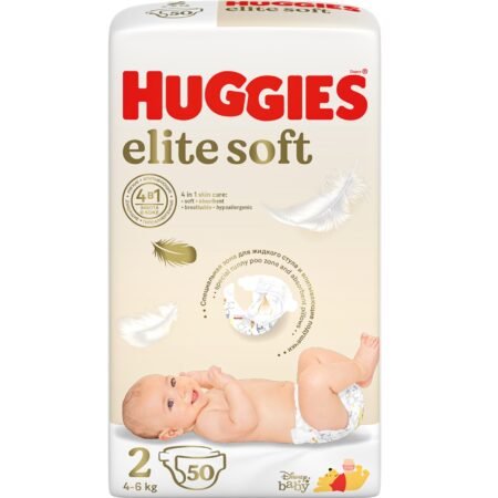 Huggies подгузники Elite Soft 2 (4-6 кг), 50 шт.