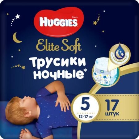 Bez-tuman Huggies Elite Soft gecə 5 (12-17 kq) 17 ədəd.