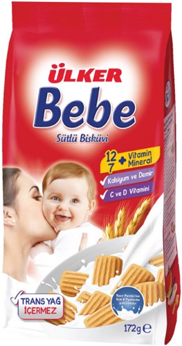 Ülker Bebe cookies with milk 172 gr